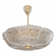 Textured glass pendant ceiling fixture